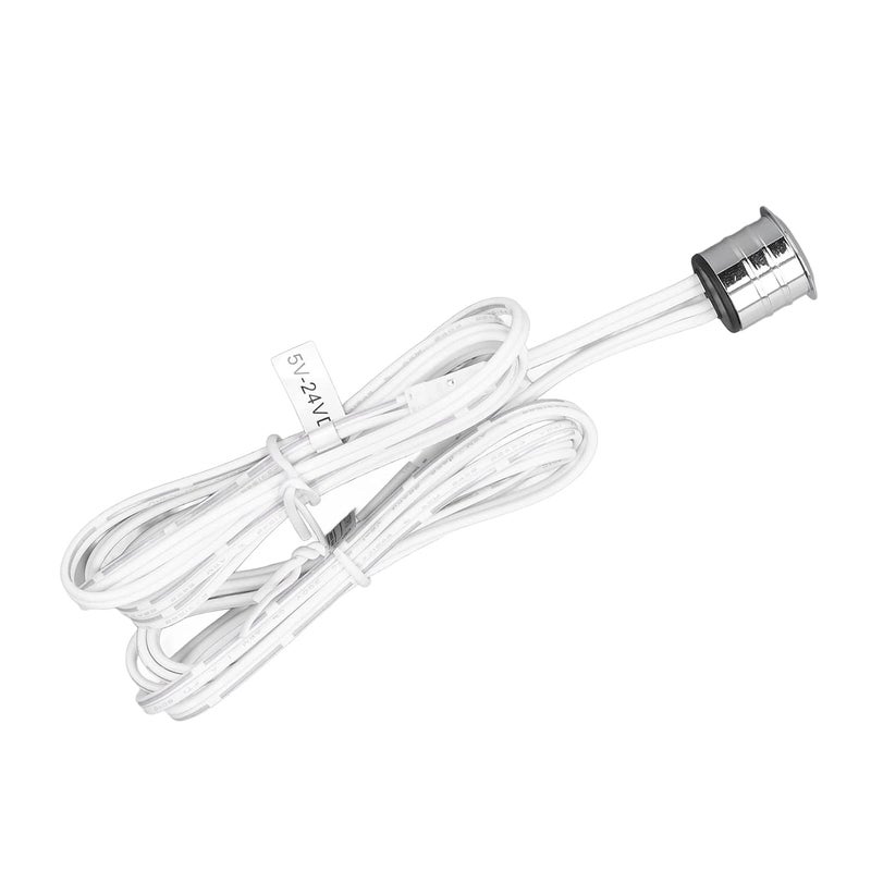 woobles Cabinet Lamp Switch, Touch Button Touch Light Switch Blue Light Display for Cabinet for Wardrobes - Image 1